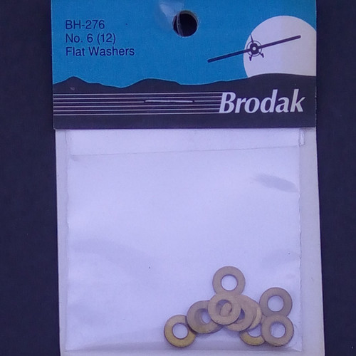 Flat Washers - #6 (12 Pieces)