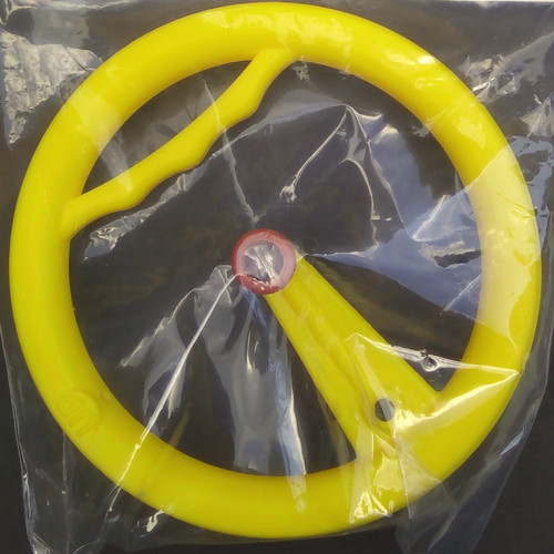 Round Plastic Flying Handle - Yellow - Used - Very Good Condition