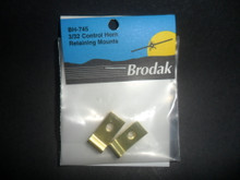 Retaining Mounts - for 2.4mm (1/8") Wire Control Horns - Brass - (BH-745)