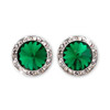 15mm Performance Earrings - Emerald Pierced 15mm Performance Earrings - Emerald Pierced