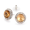 15mm Performance Earrings - Light Colorado Topaz Pierced