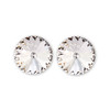 14mm Simple Rivoli Earrings - Crystal Pierced