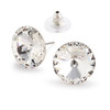 16mm Simple Rivoli Earrings - Crystal Pierced