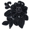 DIY Applique Sequin Embroidered 917 Black DIY Applique Sequin Embroidered 917 Black