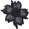 DIY Applique Sequin Embroidered 918 Black DIY Applique Sequin Embroidered 918 Black