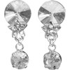 Rivoli Dangle Earrings - Crystal Clipped
