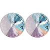Starlight Crystal Earrings 14mm Simple Rivoli - Lavender DeLite Clipped Starlight Crystal Earrings 14mm Simple Rivoli - Lavender DeLite Clipped