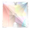 Preciosa Crystal Sew On Square Crystal AB 22mm Preciosa Crystal Sew On Square Crystal AB 22mm