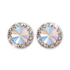 Crystal Laser Shine Clipped Earrings