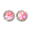 Rose Laser Shine Clipped Earrings Rose Laser Shine Clipped Earrings
