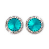 15mm Performance Earrings - Blue Zircon Pierced 15mm Performance Earrings - Blue Zircon Pierced