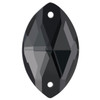 PriceLess Sew On Navette Black Diamond 22x13mm PriceLess Sew On Navette Black Diamond 22x13mm