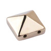 PriceLess Trims Metallic Pyramid Gold 10mm