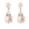 Starlight Crystal Jewelry™ Bead Dangle Earring - Honey Pierced Starlight Crystal Jewelry™ Bead Dangle Earring - Honey Pierced