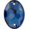 Starcut Crystal Sew On Oval Montana 18x13mm