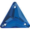 Starcut Crystal Sew On Triangle Montana 16mm Starcut Crystal Sew On Triangle Montana 16mm