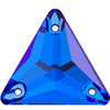 Starcut Crystal Sew On Triangle Sapphire 16mm
