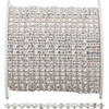 Priceless Crystal Metal Set Banding Crystal/Silver 1 Row Priceless Crystal Metal Set Banding Crystal/Silver 1 Row