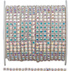 Priceless Crystal Metal Set Banding Crystal AB/Silver 1 Row Priceless Crystal Metal Set Banding Crystal AB/Silver 1 Row