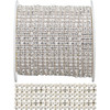 Priceless Crystal Metal Set Banding Crystal/Silver 6 Row Priceless Crystal Metal Set Banding Crystal/Silver 6 Row