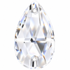 Starcut Crystal Sew On Pear Crystal Unfoiled 22x13mm