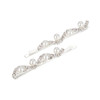 Crystal Avenue Hair Accessory 71781 - Pearl Wave Pin Crystal/Silver