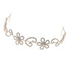 Crystal Avenue Hair Accessory 71804 - Flower + Leaves Vine Crystal/Gold
