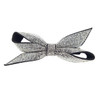 Crystal Avenue Hair Accessory 72124 - Tie Bow Barrette Crystal/Black