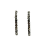 Earring Hoop 20989 Crystal Screw Clip On