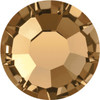 MAXIMA Crystals by Preciosa hotfix rhinestone in Smoked Topaz — warm smoky brown, 12ss (3.0mm–3.2mm), bulk wholesale at RhinestonesU.com