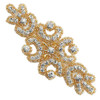 PriceLess Crystal Trim Applique #605 Crystal/Gold