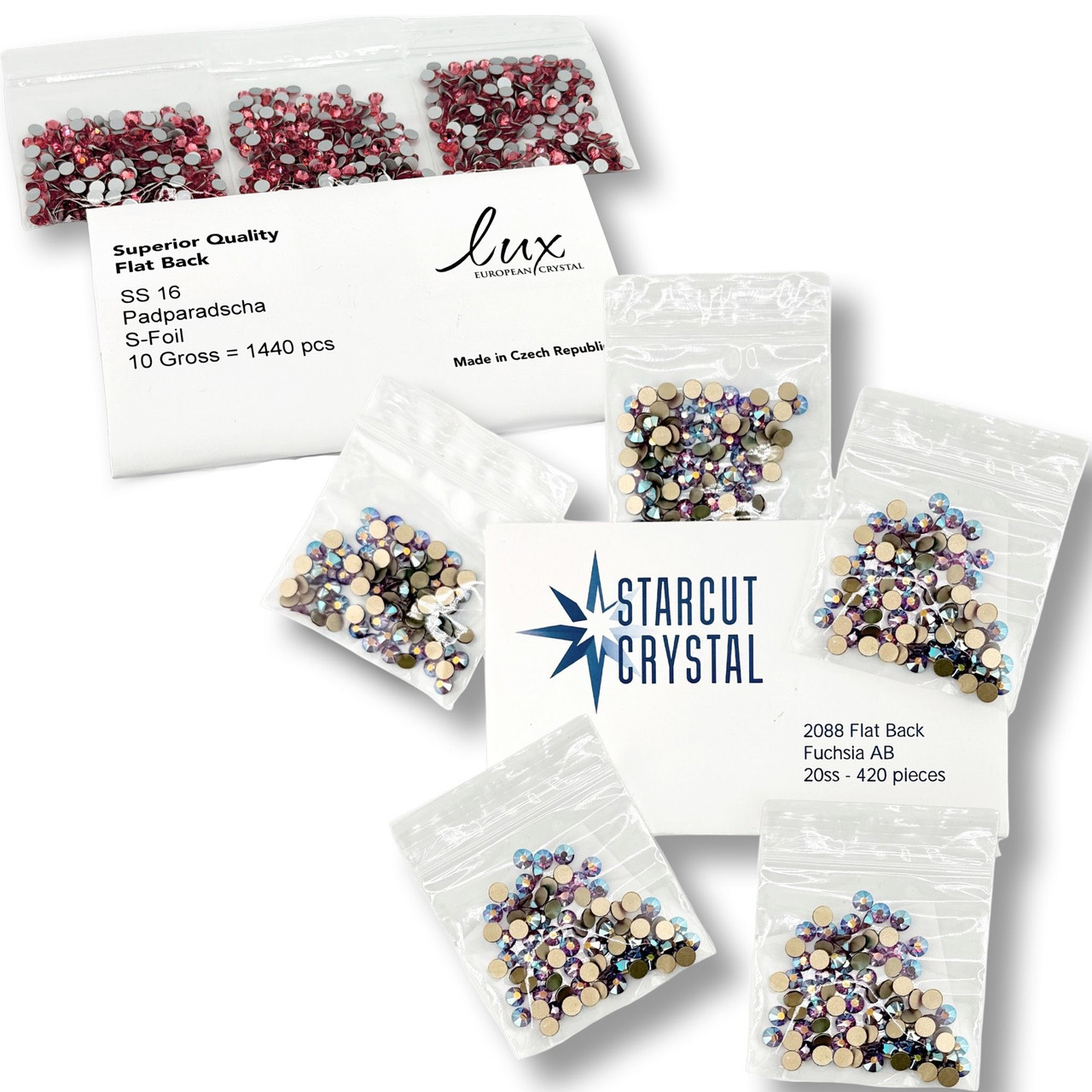 Custom Small Packaging Service – Split Full Rhinestone Packs