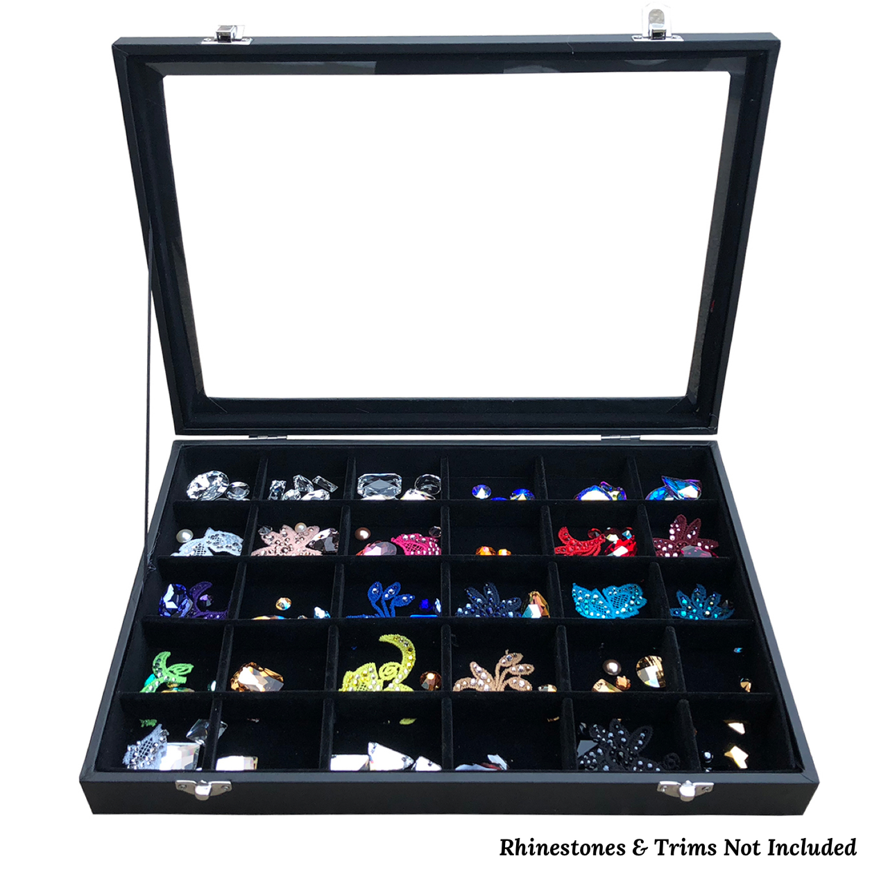 Rhinestones Unlimited 32 compartment Crystal Storage Box Rhinestone