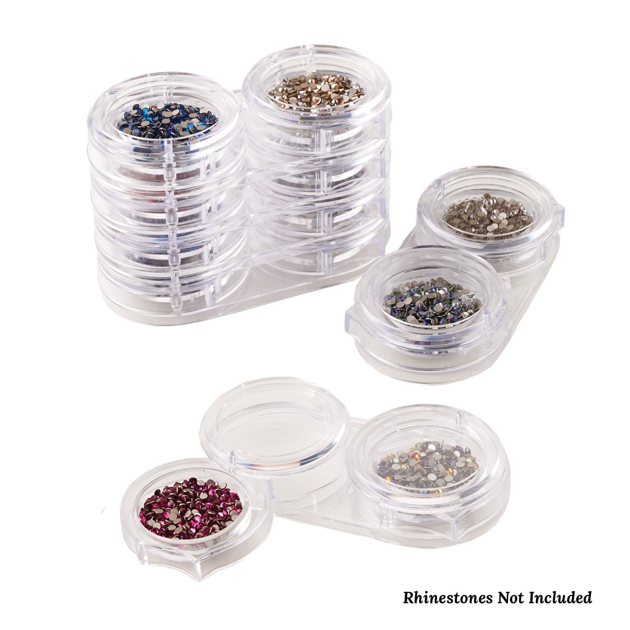 Crystalline Crystal Storage Tower Rhinestone Tools and Glues