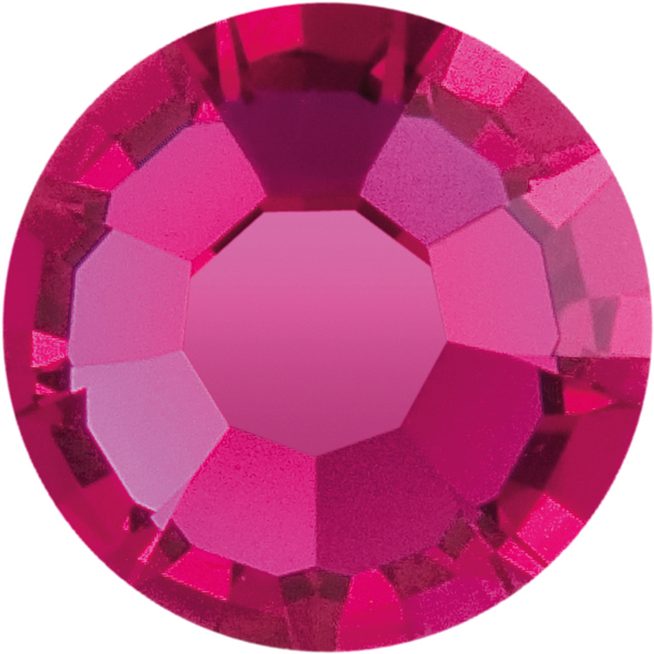 Preciosa Maxima Round Flatback Rhinestone for Nail Art / Pink
