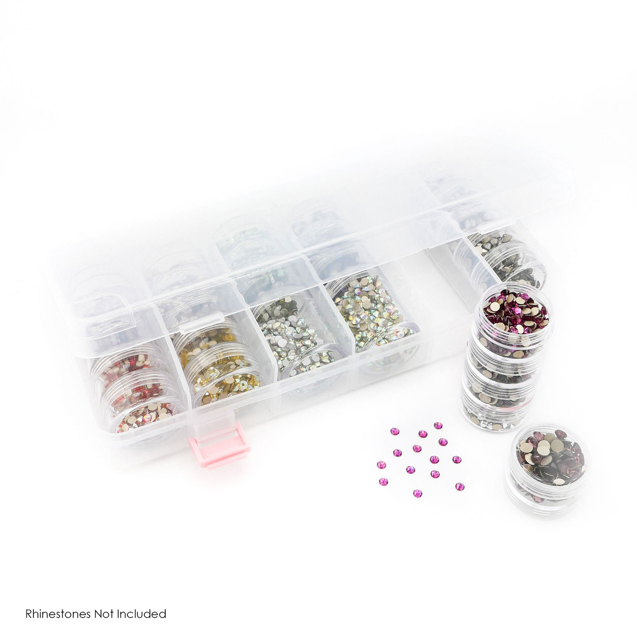Rhinestone Storage Crystalline Crystal Containers with Storage Case