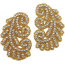 Priceless Crystal Applique 614 Crystal/Gold Priceless Crystal Applique 614 Crystal/Gold