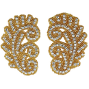 Applique | Priceless Crystal Applique #614 Crystal/Gold - 1 pair