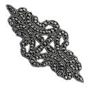 PriceLess Crystal Trim Applique #603 Jet Hematite