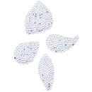 Austrian Crystal Fine Rock Leaves #256 Crystal AB