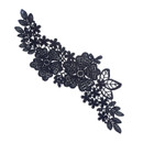 DIY Applique - Black Vinca B