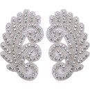 PriceLess Crystal Trim Applique #614 Crystal/Silver