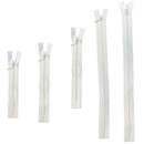 CLEARANCE Austrian Crystal Zipper Classic - Crystal/White - Non-Separating