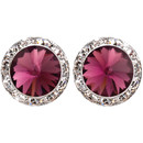 20mm Performance Earrings - Amethyst Clipped 20mm Performance Earrings - Amethyst Clipped