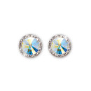 11mm Performance Earrings - Crystal AB Pierced