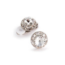 11mm Performance Earrings - Crystal Clipped 11mm Performance Earrings - Crystal Clipped