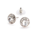 11mm Performance Earrings - Crystal Pierced 11mm Performance Earrings - Crystal Pierced