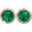 20mm Performance Earrings - Emerald Pierced 20mm Performance Earrings - Emerald Pierced