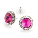 15mm Performance Earrings - Fuchsia Pierced 15mm Performance Earrings - Fuchsia Pierced