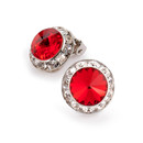 15mm Performance Earrings - Light Siam Clipped 15mm Performance Earrings - Light Siam Clipped